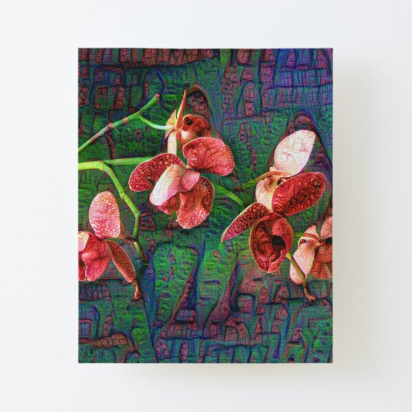 Phalaenopsis A #DeepDream Canvas Mounted Print