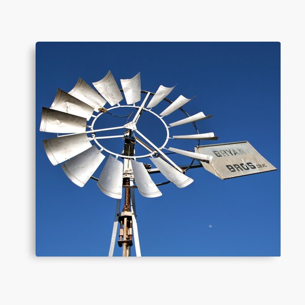 Windmill Moon Canvas Print