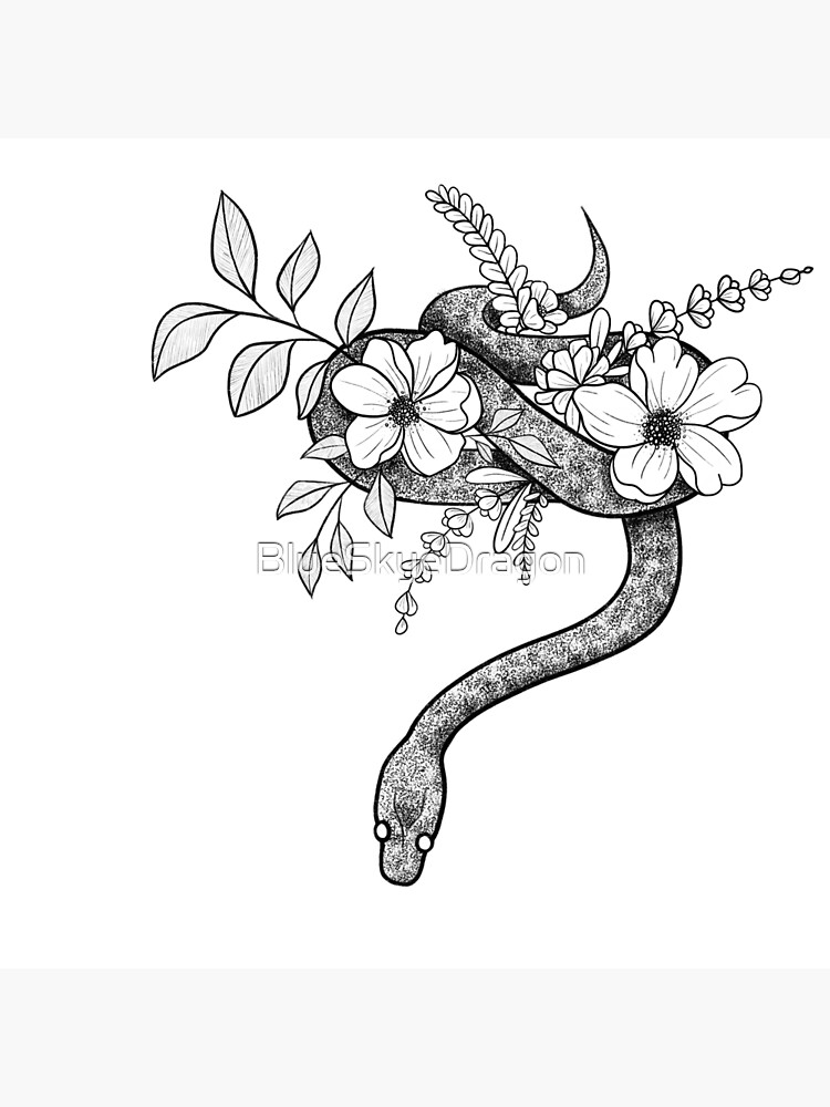 Tarjetas de felicitación «Serpiente y Flores (negras)» de BlueSkyeDragon | Redbubble Tarjetas de felicitación «Serpiente y Flores (negras)» de BlueSkyeDragon | Redbubble