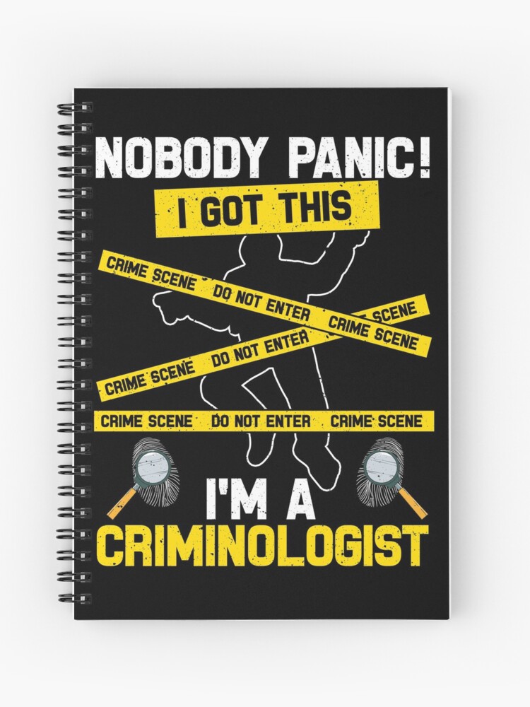 Cuaderno de espiral «Soy un criminólogo Criminología divertida Escena del  crimen Regalo divertido» de Andy8891 | Redbubble
