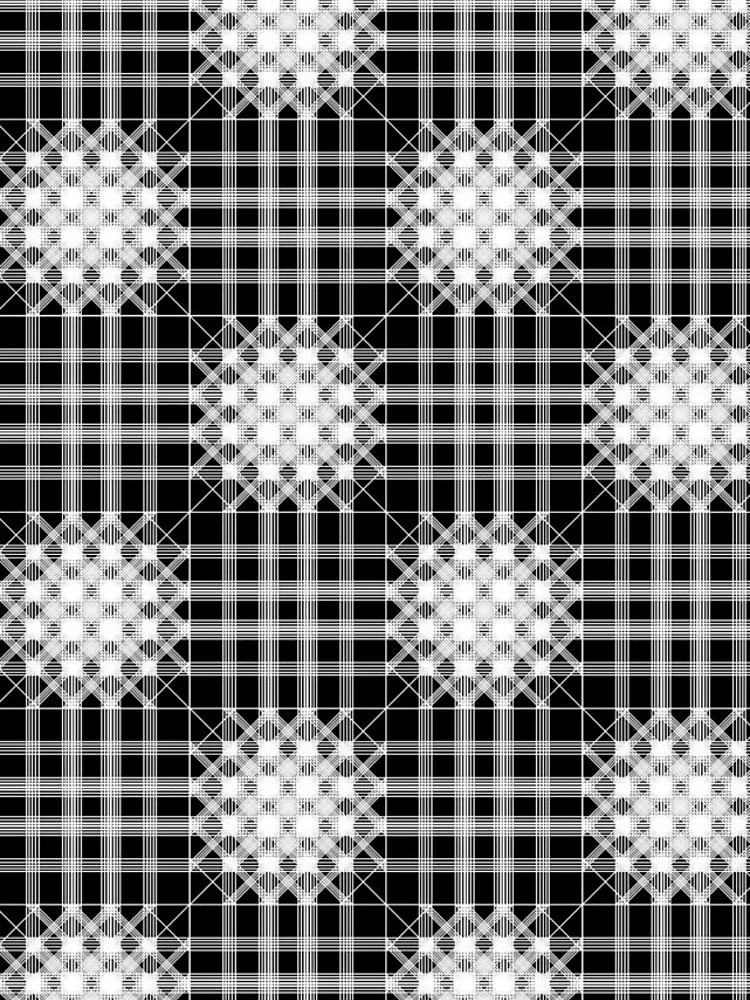 Thumbnail 5 of 5, iPhone Case, Square Lines White Pattern designed and sold by Patterner.