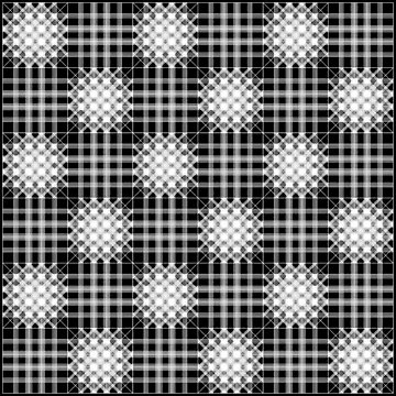 Artwork thumbnail, Square Lines White Pattern by Patterner