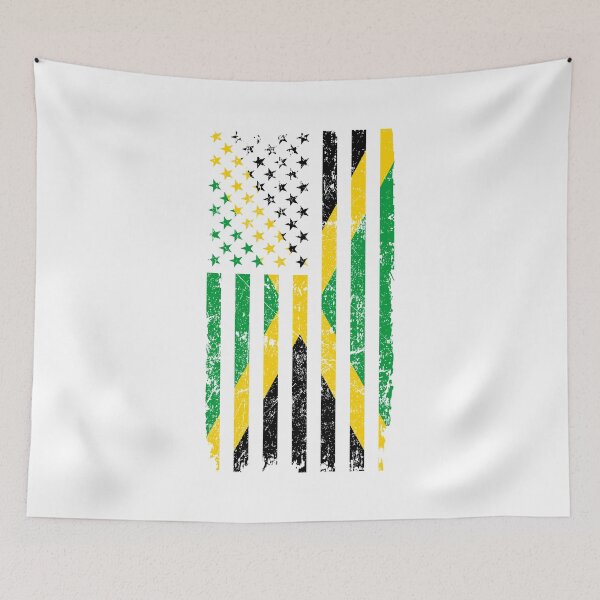 Item preview, Distressed Jamaica America Flag designed and sold by goodspy.