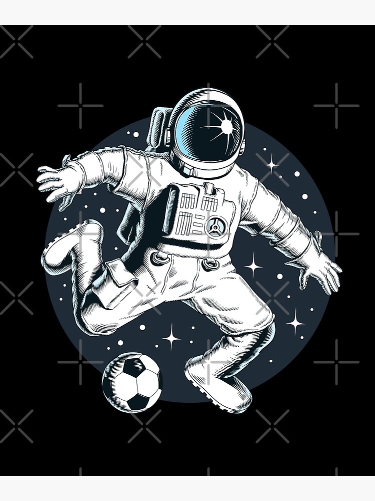 Outer Space Astronaut Plays Baseball With Moon Art Board Print for Sale by  peaktee