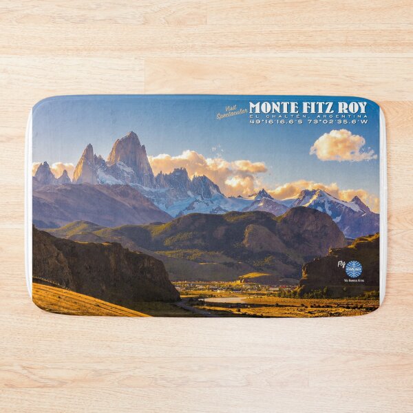 Item preview, Vintage-Style Monte Fitz Roy Travel Poster designed and sold by travelwitheric.
