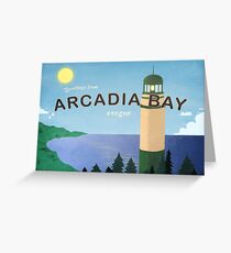 Greetings From Arcadia Bay Oregon Greeting Card