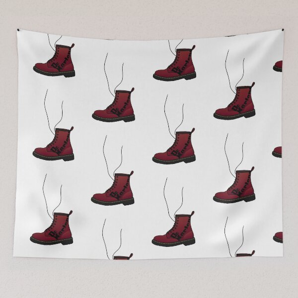 Item preview, Dr. Martens Burgundy Boot designed and sold by PaperBoatUK.