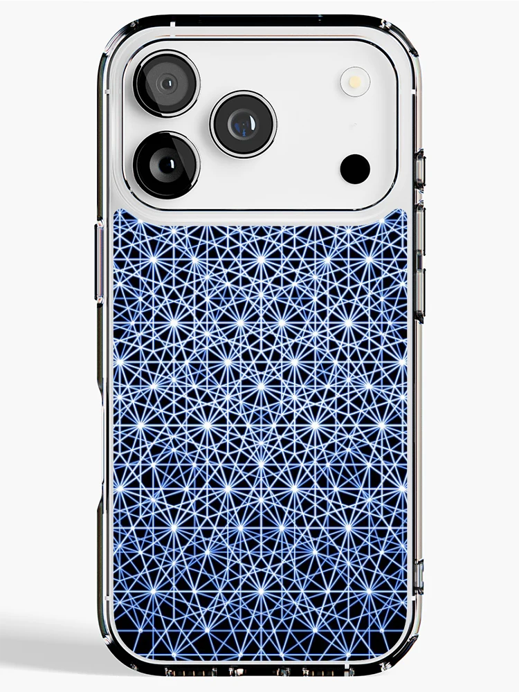 Thumbnail 1 of 5, iPhone Case, Blue Masculine Geometric Pattern designed and sold by Patterner.