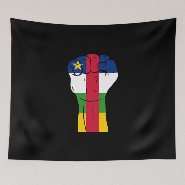 Item preview, RAISED FIST CENTRAL AFRICAN REPUBLIC designed and sold by NattyWear.
