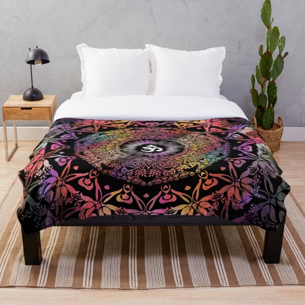 Artikelvorschau, Mandala Om / Zen Yoga Hippie Meditation Mandala entworfen und verkauft von Inspired Images.
