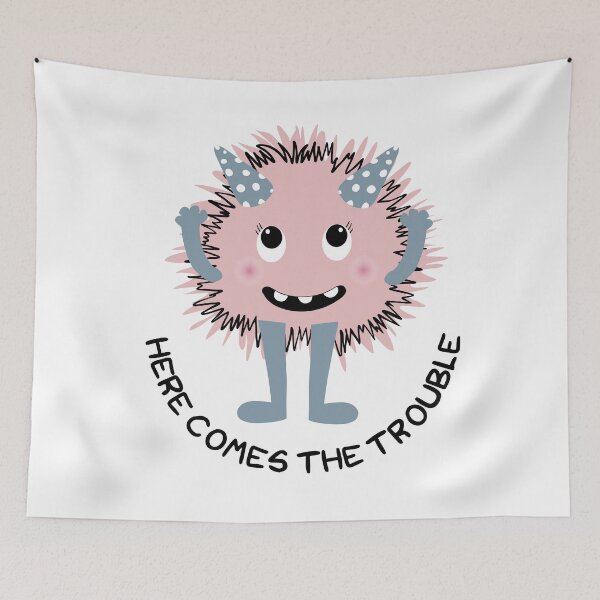 Item preview, Here comes the trouble monster character designed and sold by Arch4Design.