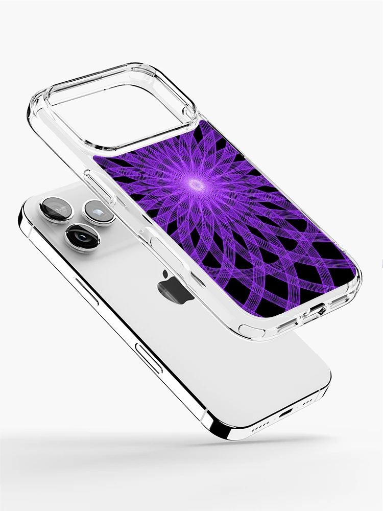Thumbnail 2 of 5, iPhone Case, Violet Floral Pattern designed and sold by Patterner.