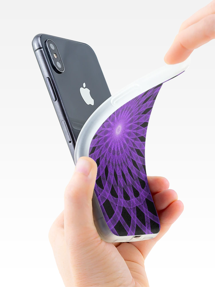 Thumbnail 4 of 5, iPhone Case, Violet Floral Pattern designed and sold by Patterner.