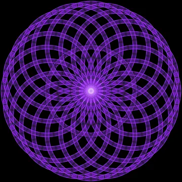 Artwork thumbnail, Violet Floral Pattern by Patterner