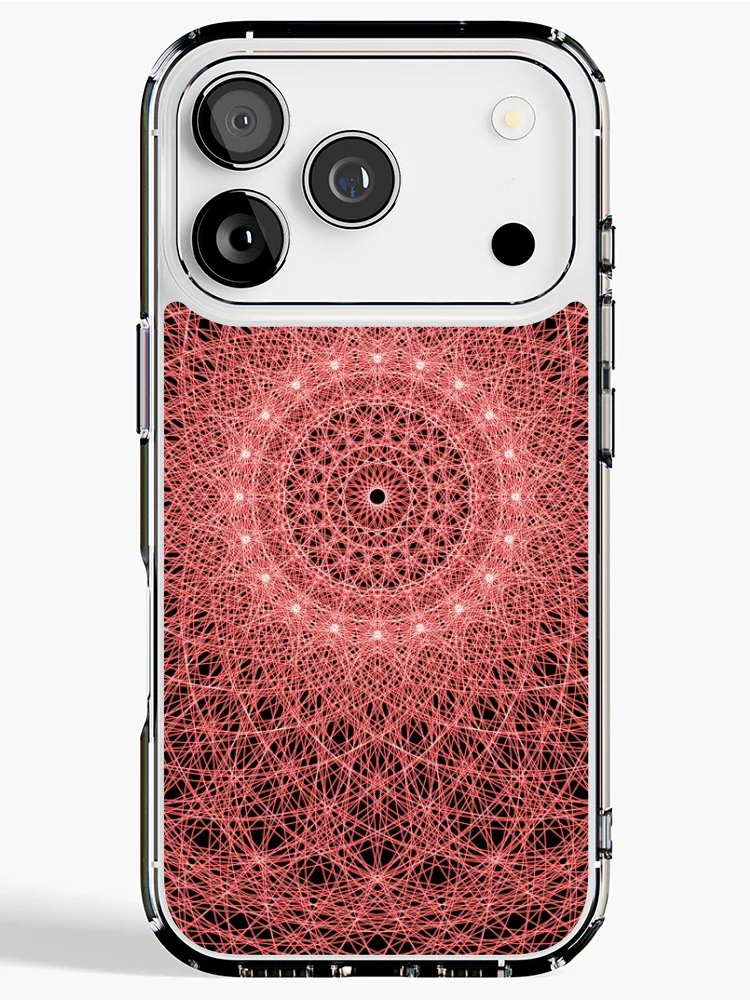 Thumbnail 1 of 5, iPhone Case, Red Flower Pattern designed and sold by Patterner.