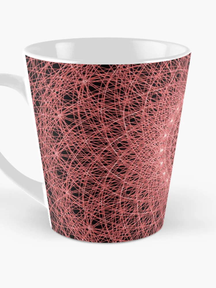 Thumbnail 3 of 4, Coffee Mug, Red Flower Pattern designed and sold by Patterner.