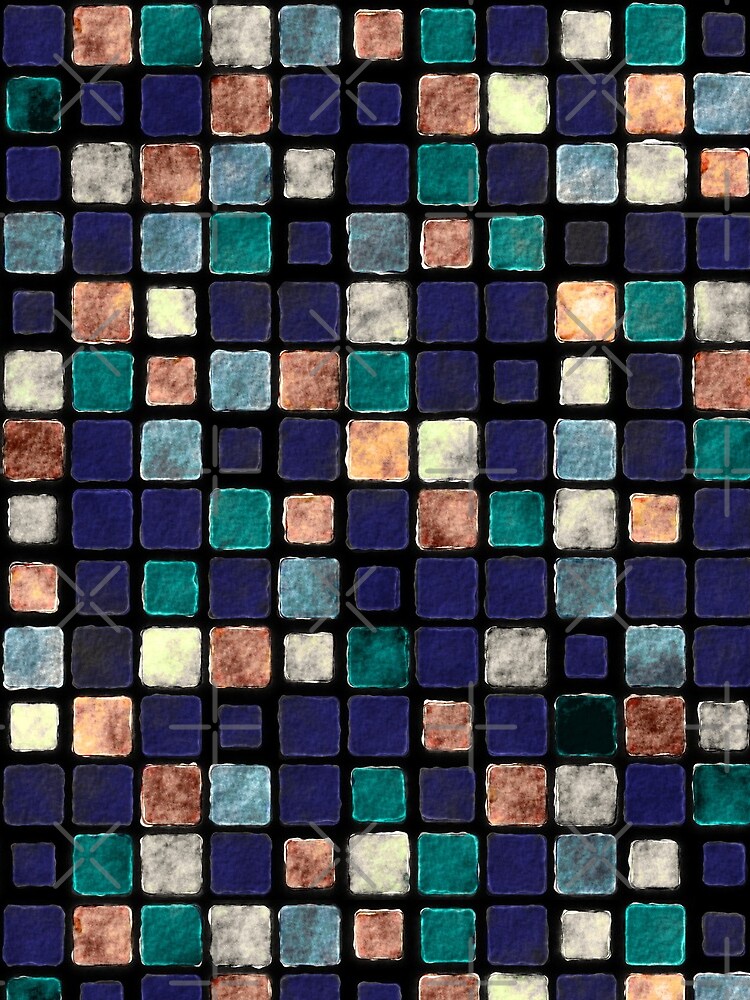 Vintage Squares Pattern by perkinsdesigns