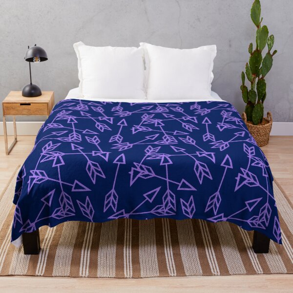 Item preview, Scattered Arrows on Dark Purple designed and sold by The Wellington Boot.