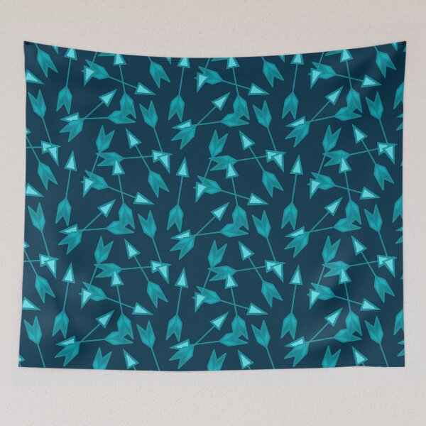 Item preview, Scattered Arrows on Teal designed and sold by The Wellington Boot.