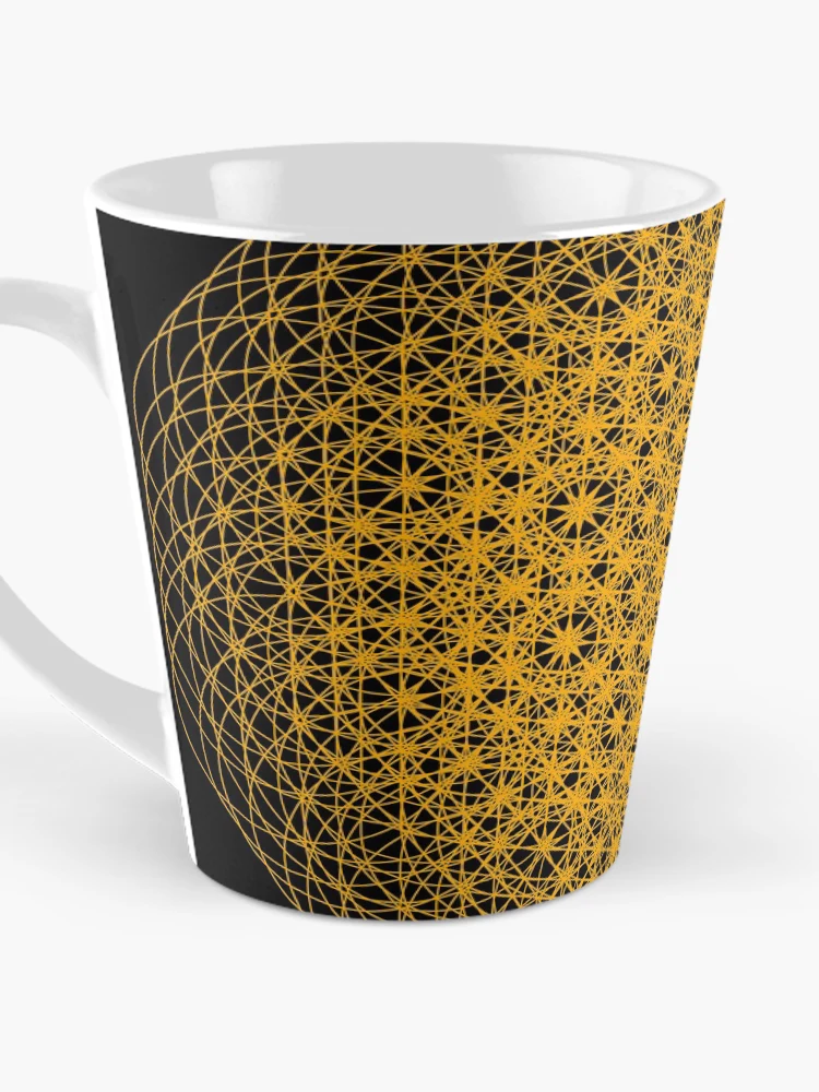 Thumbnail 3 of 4, Coffee Mug, Orange Universal Pattern designed and sold by Patterner.