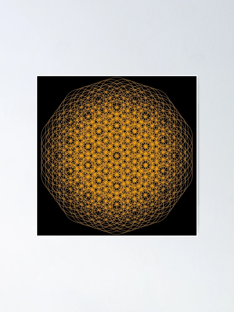 Thumbnail 1 of 3, Poster, Orange Universal Pattern designed and sold by Patterner.