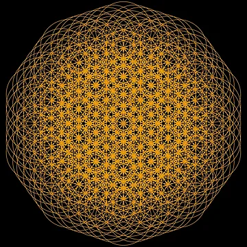 Artwork thumbnail, Orange Universal Pattern by Patterner