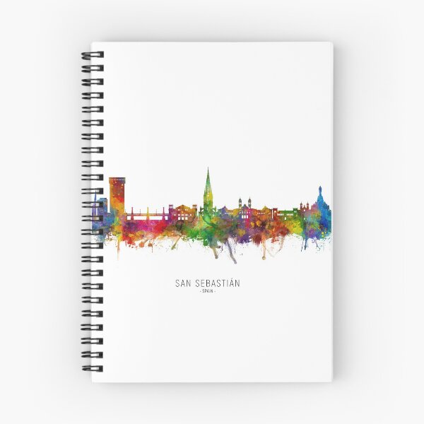 Item preview, San Sebastian Spain Skyline designed and sold by ArtPrints.