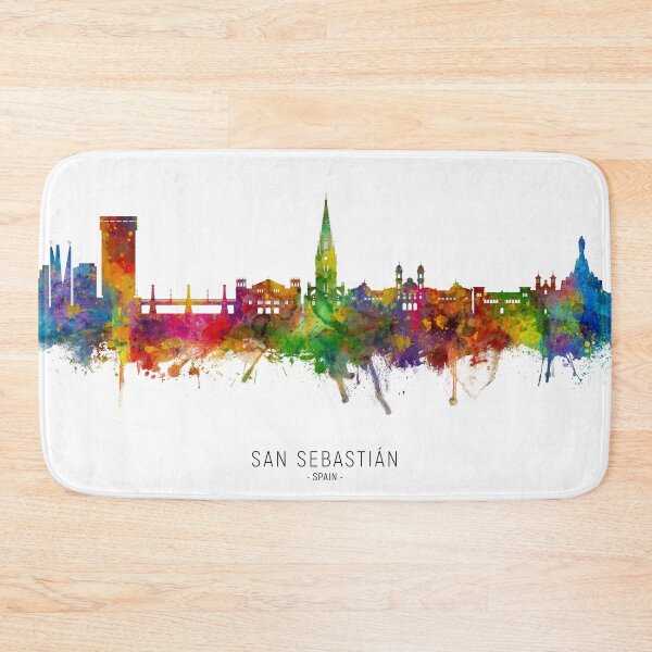 Item preview, San Sebastian Spain Skyline designed and sold by ArtPrints.