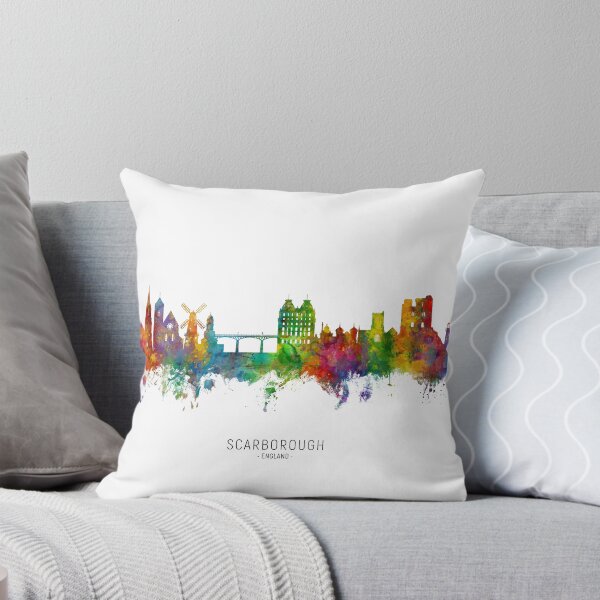 Aperçu de l'œuvre Scarborough England Skyline créée et vendue par ArtPrints.