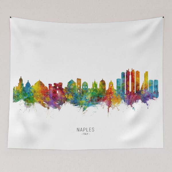 Item preview, Naples Italy Skyline designed and sold by ArtPrints.