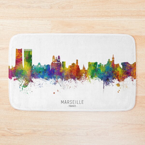 Item preview, Marseille France Skyline designed and sold by ArtPrints.