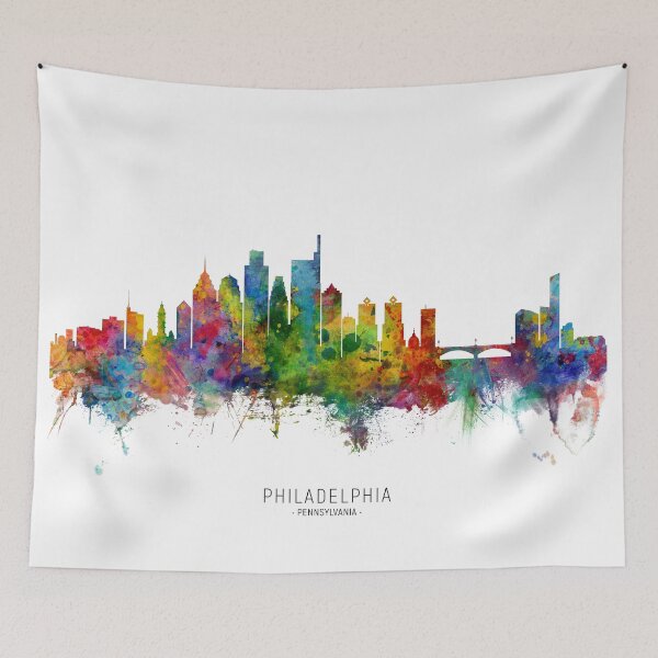 Item preview, Philadelphia Pennsylvania Skyline designed and sold by ArtPrints.