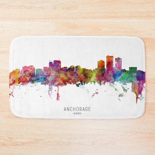 Item preview, Anchorage Alaska Skyline designed and sold by ArtPrints.