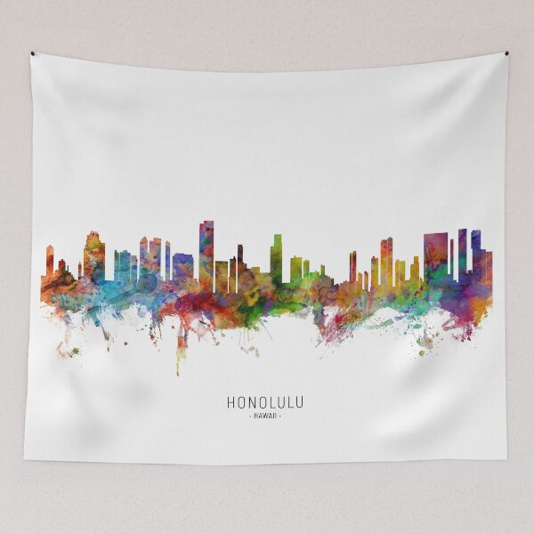 Item preview, Honolulu Hawaii Skyline designed and sold by ArtPrints.