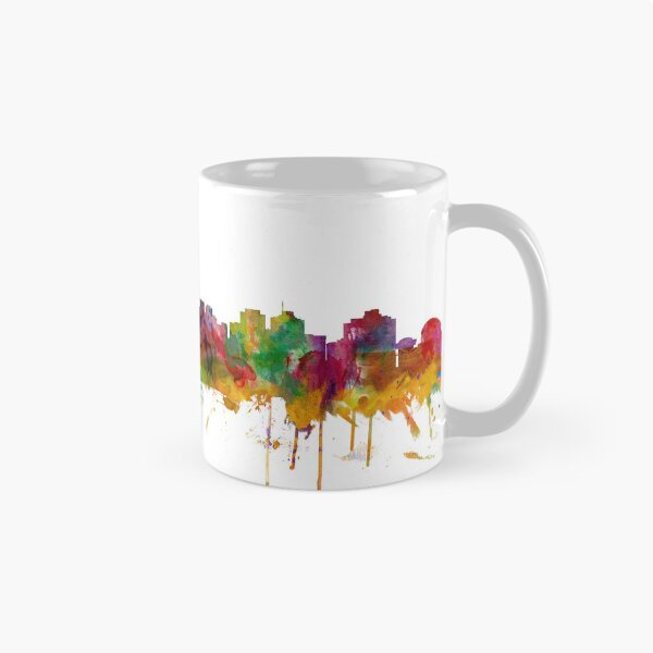 Aperçu de l'œuvre Albuquerque New Mexico Skyline créée et vendue par ArtPrints.