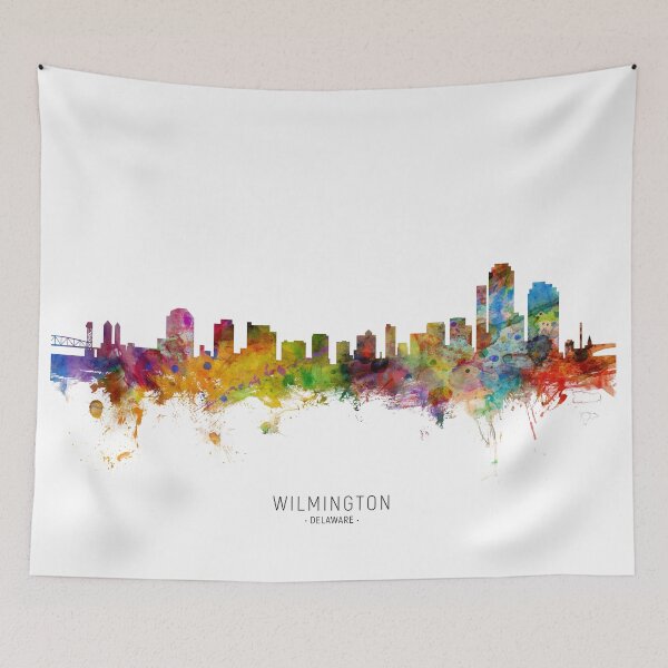 Artikelvorschau, Wilmington Delaware Skyline entworfen und verkauft von ArtPrints.