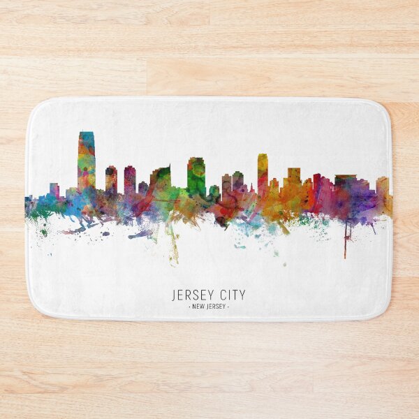 Artikelvorschau, Jersey City New Jersey Skyline entworfen und verkauft von ArtPrints.