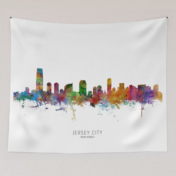 Item preview, Jersey City New Jersey Skyline designed and sold by ArtPrints.
