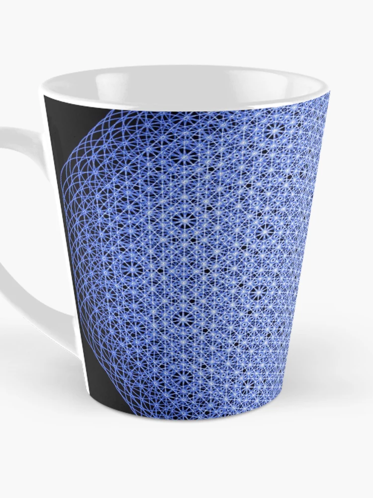 Thumbnail 3 of 4, Coffee Mug, Blue Universal Pattern designed and sold by Patterner.