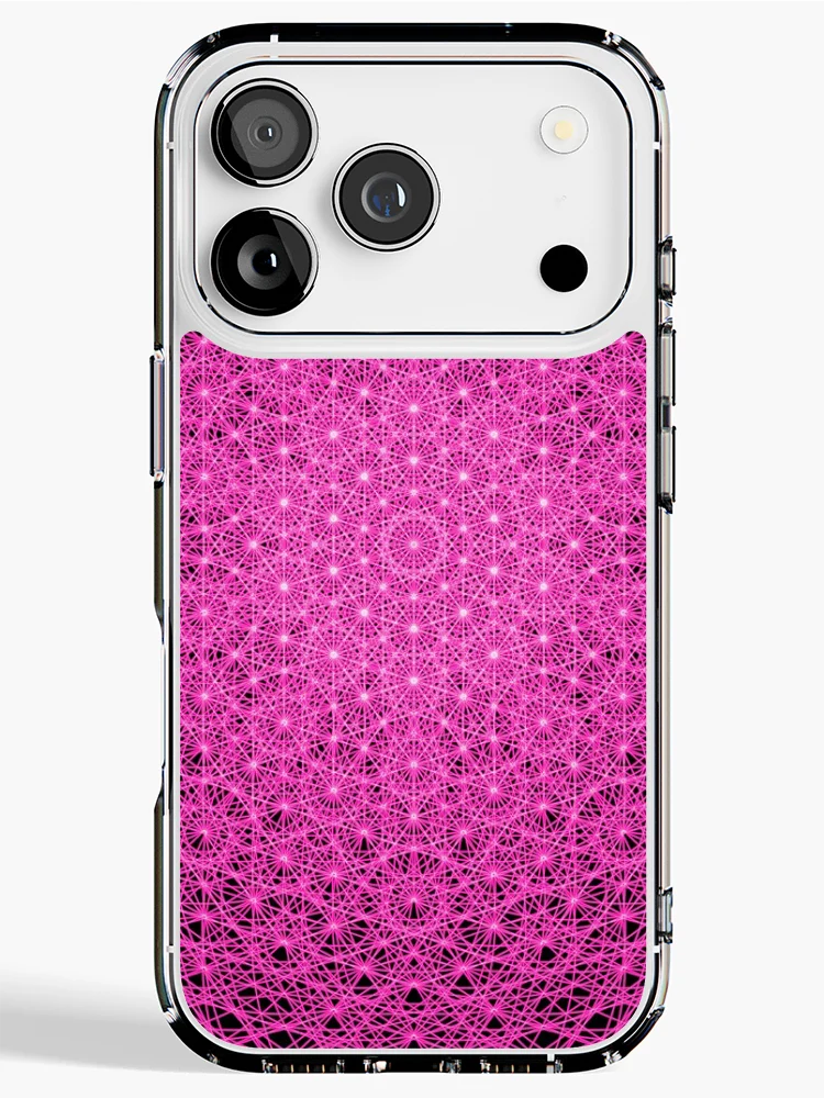 Thumbnail 1 of 5, iPhone Case, Pink Intricate Pattern designed and sold by Patterner.