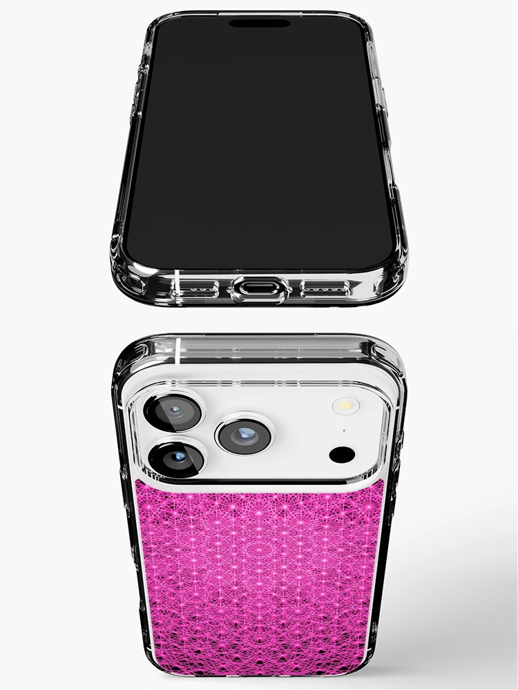 Thumbnail 3 of 5, iPhone Case, Pink Intricate Pattern designed and sold by Patterner.