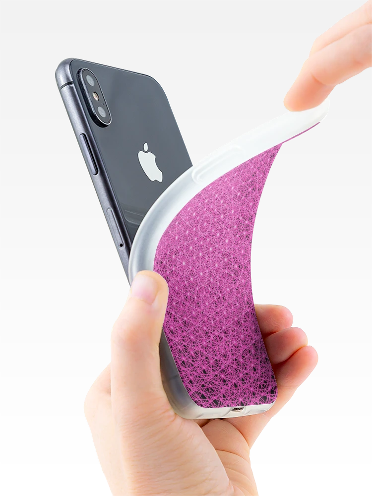 Thumbnail 4 of 5, iPhone Case, Pink Intricate Pattern designed and sold by Patterner.