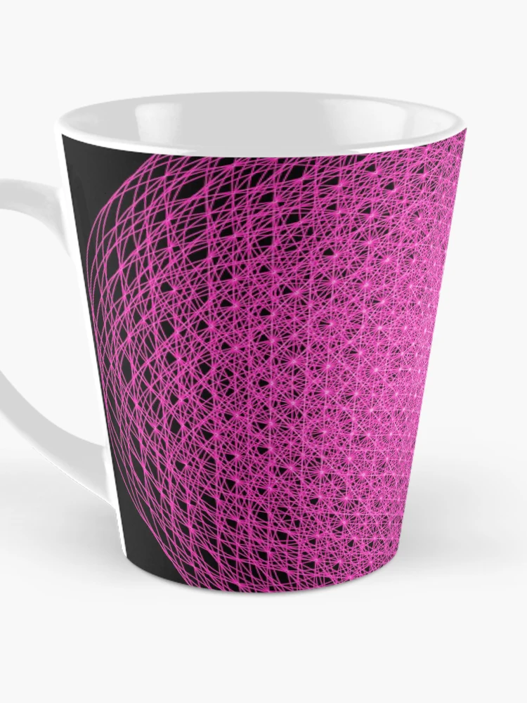 Thumbnail 3 of 4, Coffee Mug, Pink Intricate Pattern designed and sold by Patterner.