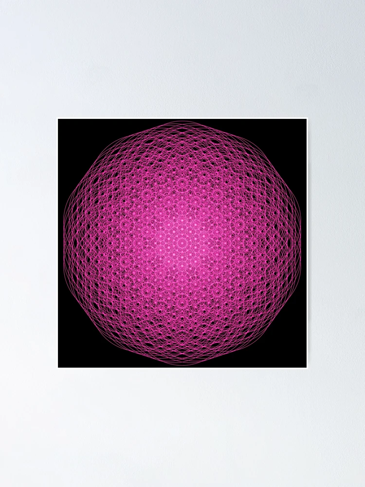 Thumbnail 1 of 3, Poster, Pink Intricate Pattern designed and sold by Patterner.