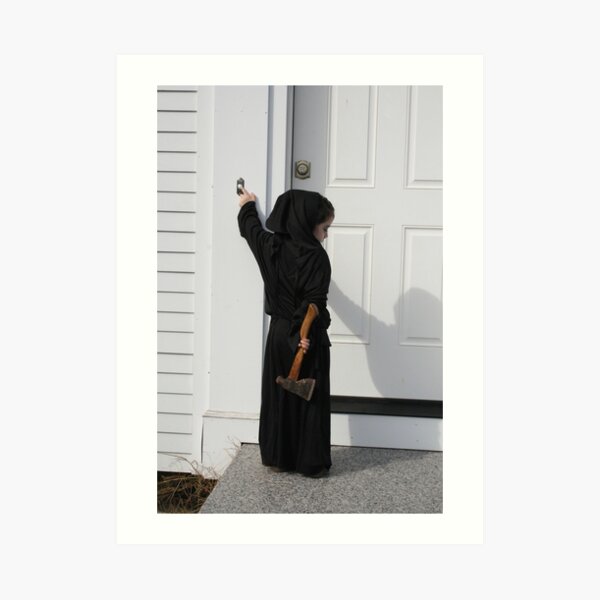 Death always rings the doorbell Art Print