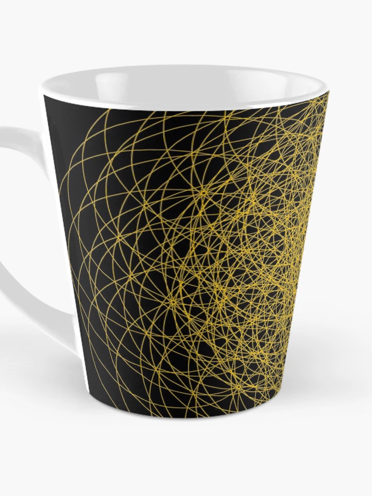 Thumbnail 3 of 4, Coffee Mug, Orange Intricate Pattern designed and sold by Patterner.