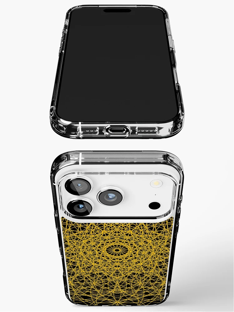 Thumbnail 3 of 5, iPhone Case, Orange Intricate Pattern designed and sold by Patterner.