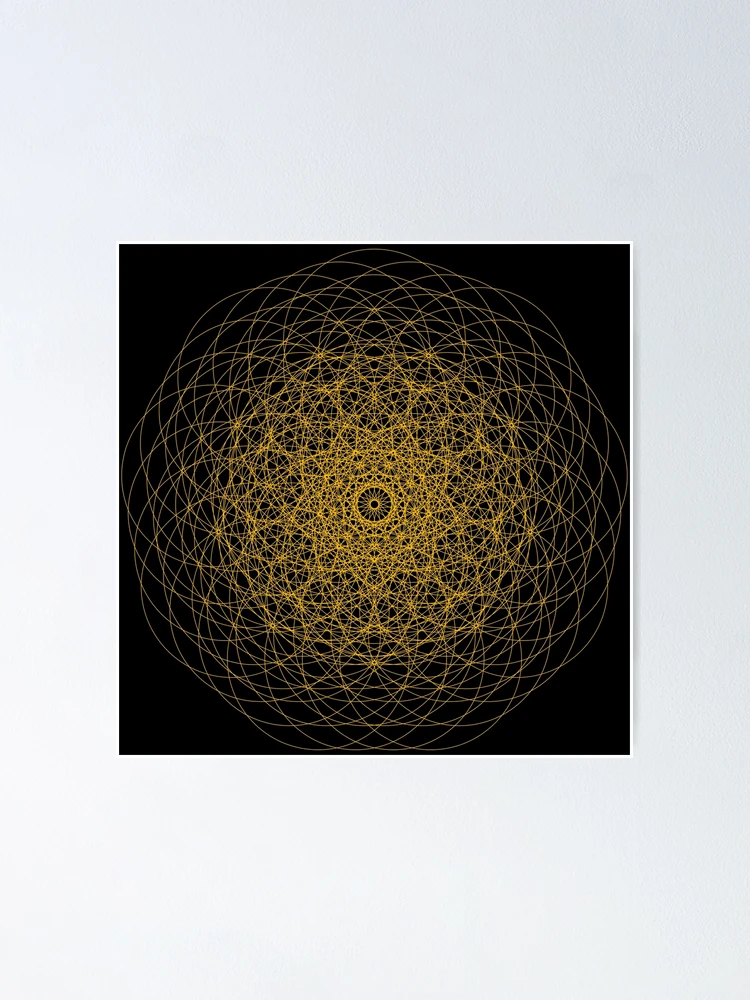 Thumbnail 1 of 3, Poster, Orange Intricate Pattern designed and sold by Patterner.
