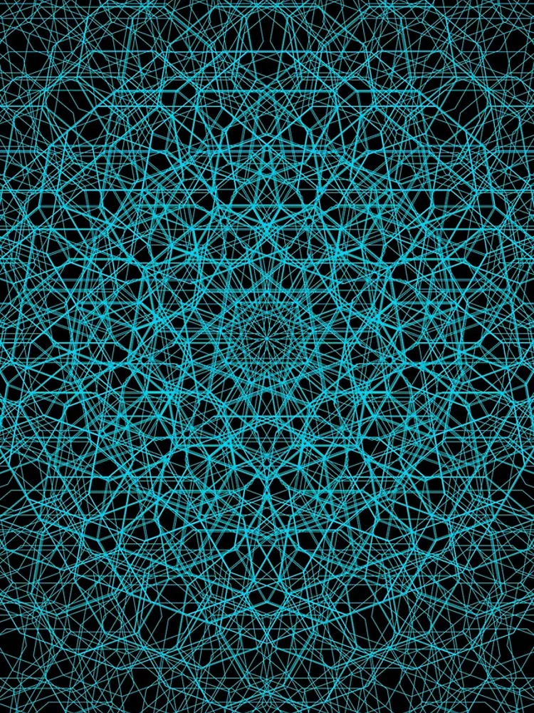 Thumbnail 5 of 5, iPhone Case, Light Blue Complicated Pattern designed and sold by Patterner.