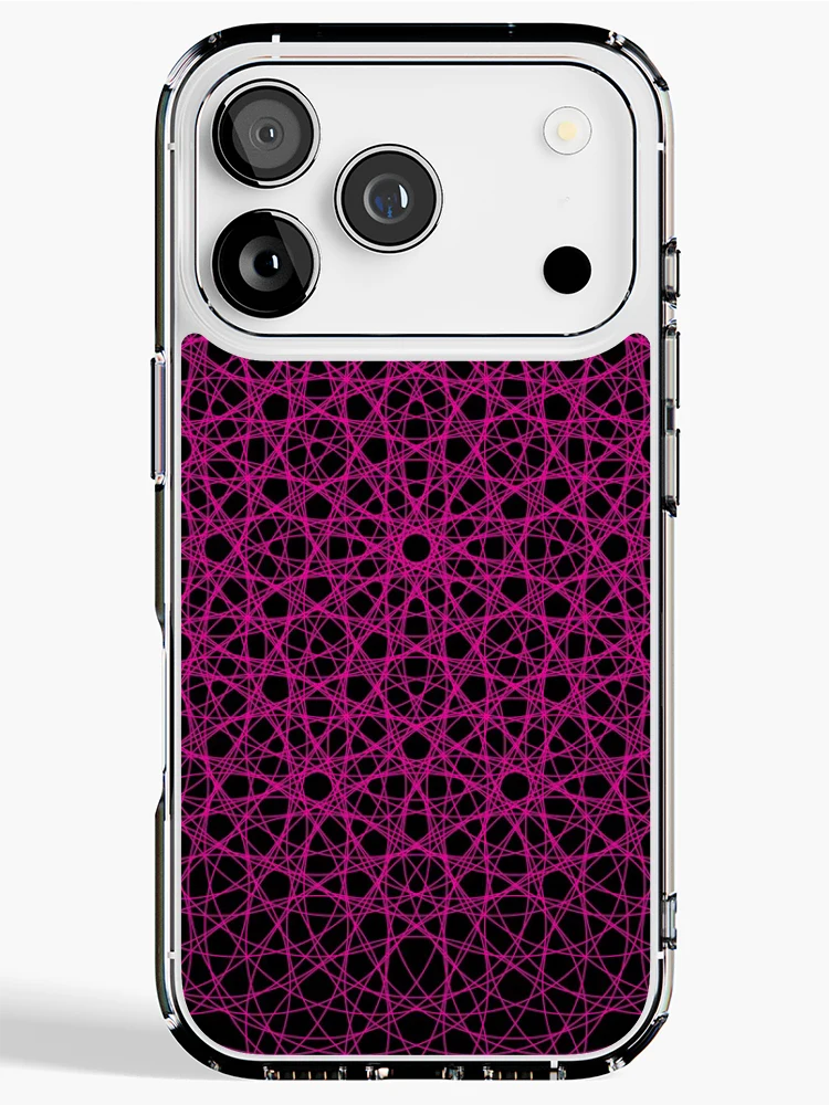 Thumbnail 1 of 5, iPhone Case, Pink Flowy Pattern designed and sold by Patterner.